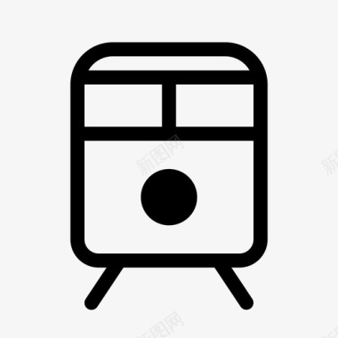 公交地铁标识火车地铁公共交通图标图标