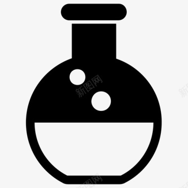实验室设备佛罗伦萨烧瓶化学烧瓶锥形烧瓶图标图标