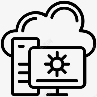 云icon云管理云计算云配置图标图标