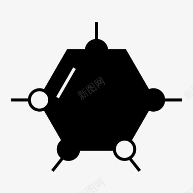 活性分子分子化学结构图标图标