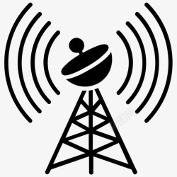 无线热点信号塔热点塔网络塔图标高清图片