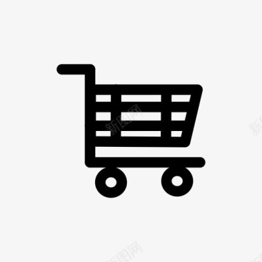 购物电子商务购物篮购物车图标图标