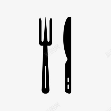 餐厅餐刀餐具厨房图标图标