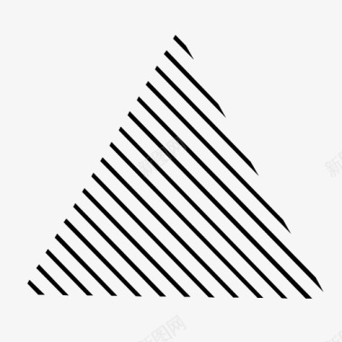 条纹彩虹三角形条纹几何线条图标图标