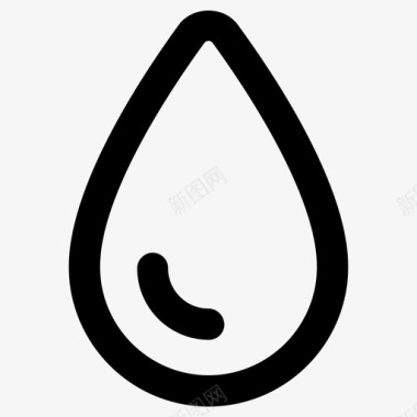 水滴血滴油滴图标图标