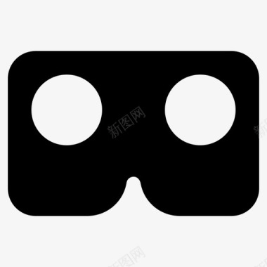 扁平化3D眼镜vr眼镜3d眼镜虚拟眼镜图标图标