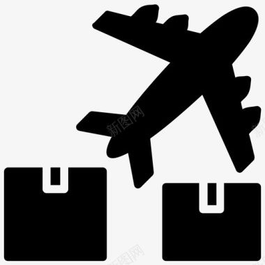 航空航空货运航空货运服务航空物流图标图标