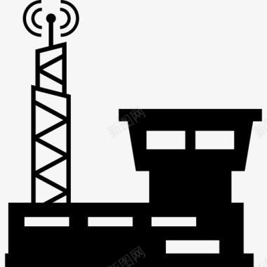 广东广播电台广播电台建筑物我镇上的私人建筑图标图标