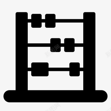 带小算盘算盘商务数学图标图标