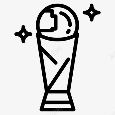 奖杯世界杯国际足联足球图标图标