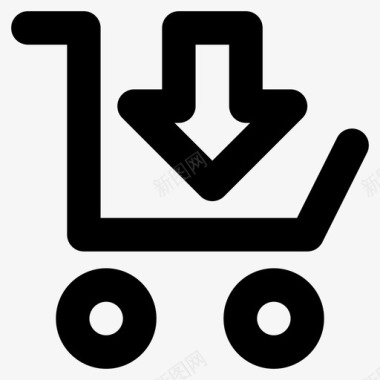 添加到购物车在线购买电子商务图标图标