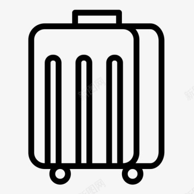 暑假辅导班行李手提箱旅行图标图标