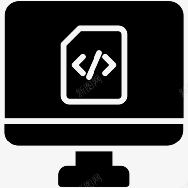 编程代码源代码html编程图标图标