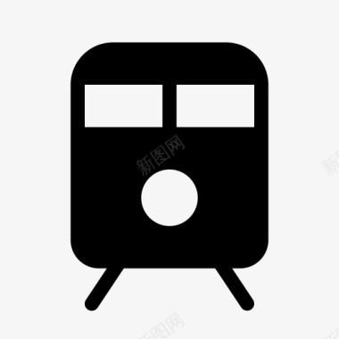 公交地铁标识火车地铁公共交通图标图标