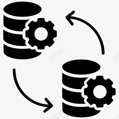 全套系统数据同步数据管理数据恢复图标图标