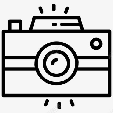 相机古董相机摄影图标图标
