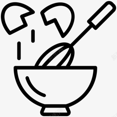 打蛋器搅蛋器煎蛋饼图标图标