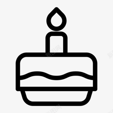 生日蛋糕生日面包店生日蛋糕图标图标