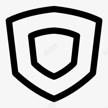 盾牌形状盾牌奖励保护图标图标