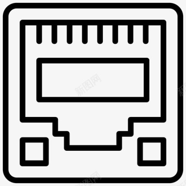 中继器网络端口以太网集线器多端口中继器图标图标