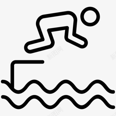 跳水跳水奥运会比赛奥运游泳图标图标