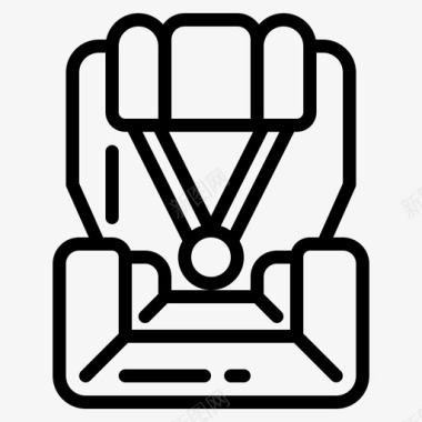 汽车座椅婴儿座椅椅子图标图标