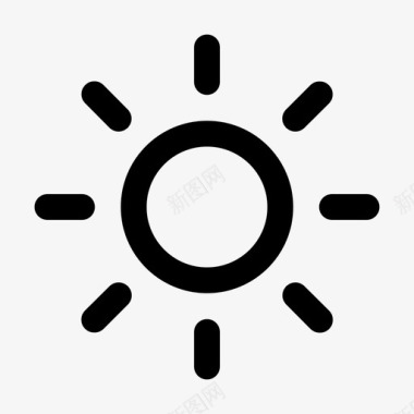 阳光亮度运动图标图标