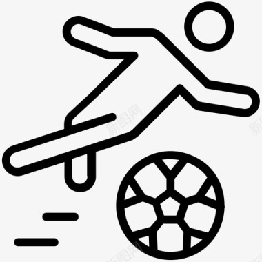运动球类足球球类游戏足球运动员图标图标
