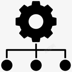 自动化工程自动化解决方案自动化齿轮图标高清图片