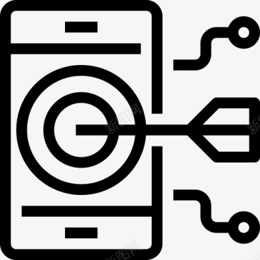 苹果手机营销目标定位商业营销图标图标