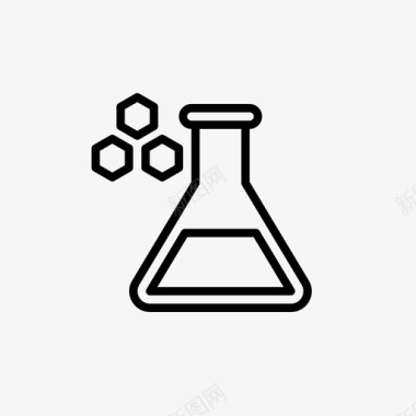 研究物质化学实验室市场图标图标