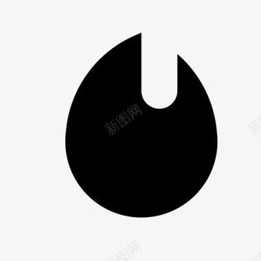 火焰图标燃烧火焰顶部图标图标