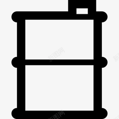 金属桶容器工业图标图标