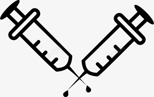 医疗注射器医疗注射药物图标图标