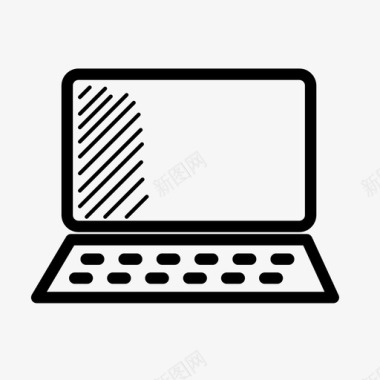 笔记本电脑迷你电脑电子产品图标图标