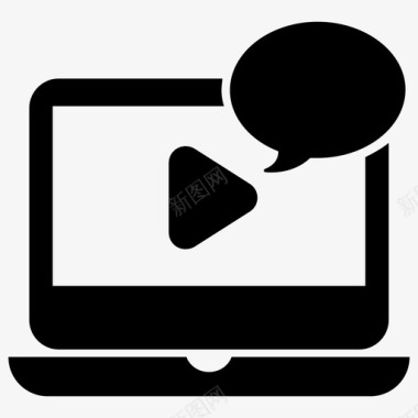 视频教程在线教育培训视频图标图标