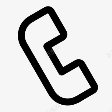 电话咨询图标电话通讯短信应用程序大纲图标图标