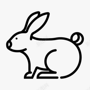 兔子家养宠物图标图标