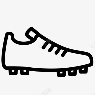 运动足球鞋靴子钉鞋图标图标