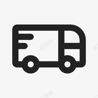 送货卡车卡车汽车送货图标图标