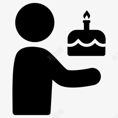 生日蛋糕生日生日蛋糕庆祝图标图标