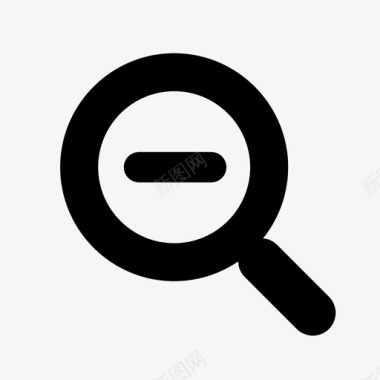 警笛声0303 magnifying glass minus zoom out图标