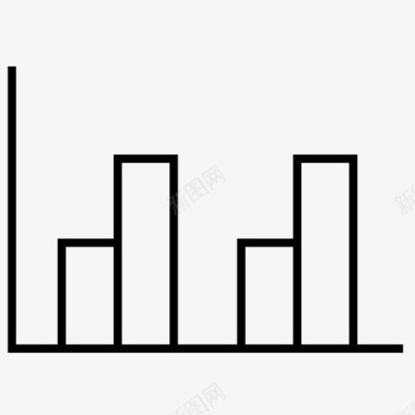 直方图图表科学锐利图标图标