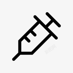 流感疫苗注射流感疫苗注射器图标高清图片