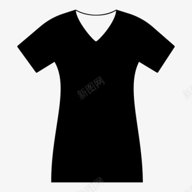 T恤图案女式v领图案t恤图标图标