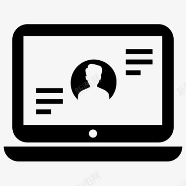 个人网页笔记本电脑个人网站图标图标
