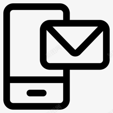移动应用界面短信移动通信手机短信图标图标