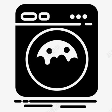 洗衣机电子产品家用图标图标