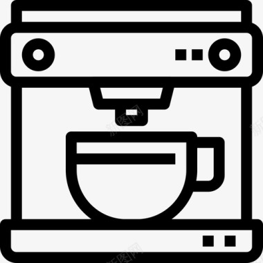 咖啡机咖啡设备图标图标