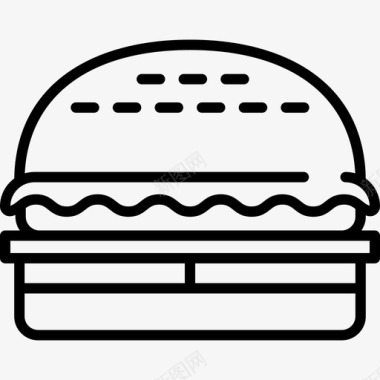 音乐汉堡美食音乐节图标图标